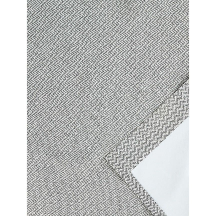 George Home Grey Herringbone Blackout Curtains