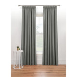 George Home Grey Lined Pencil Pleat Curtains