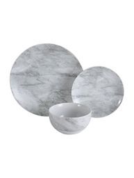 George Home Grey Marble Dinner Set