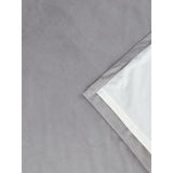 George Home Grey Matt Velvet Lined Eyelet Curtains