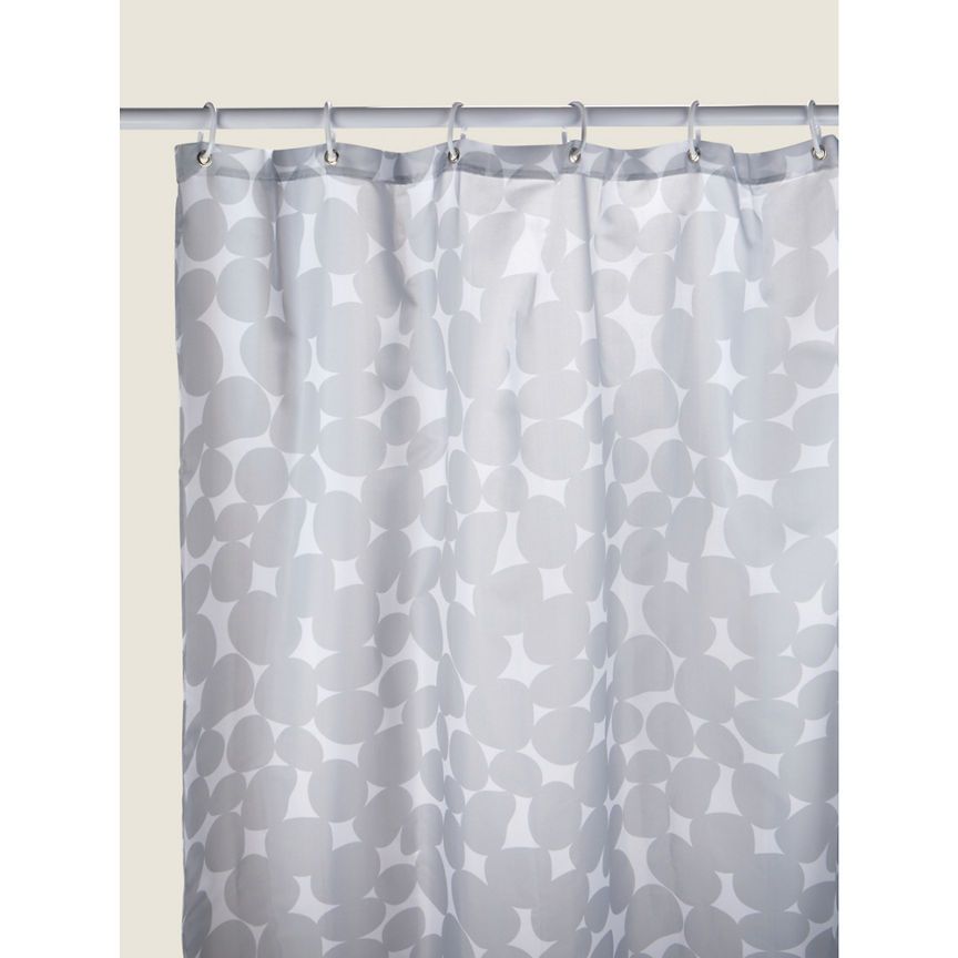 George Home Grey Pebble Shower Curtain