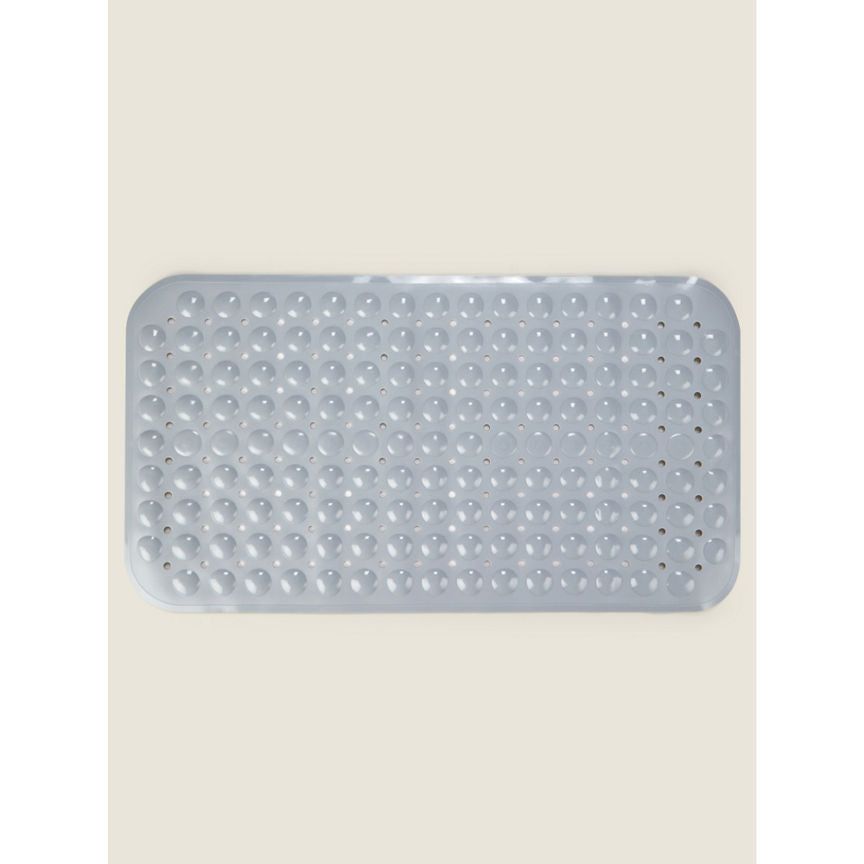 George Home Grey PVC Bath Mat