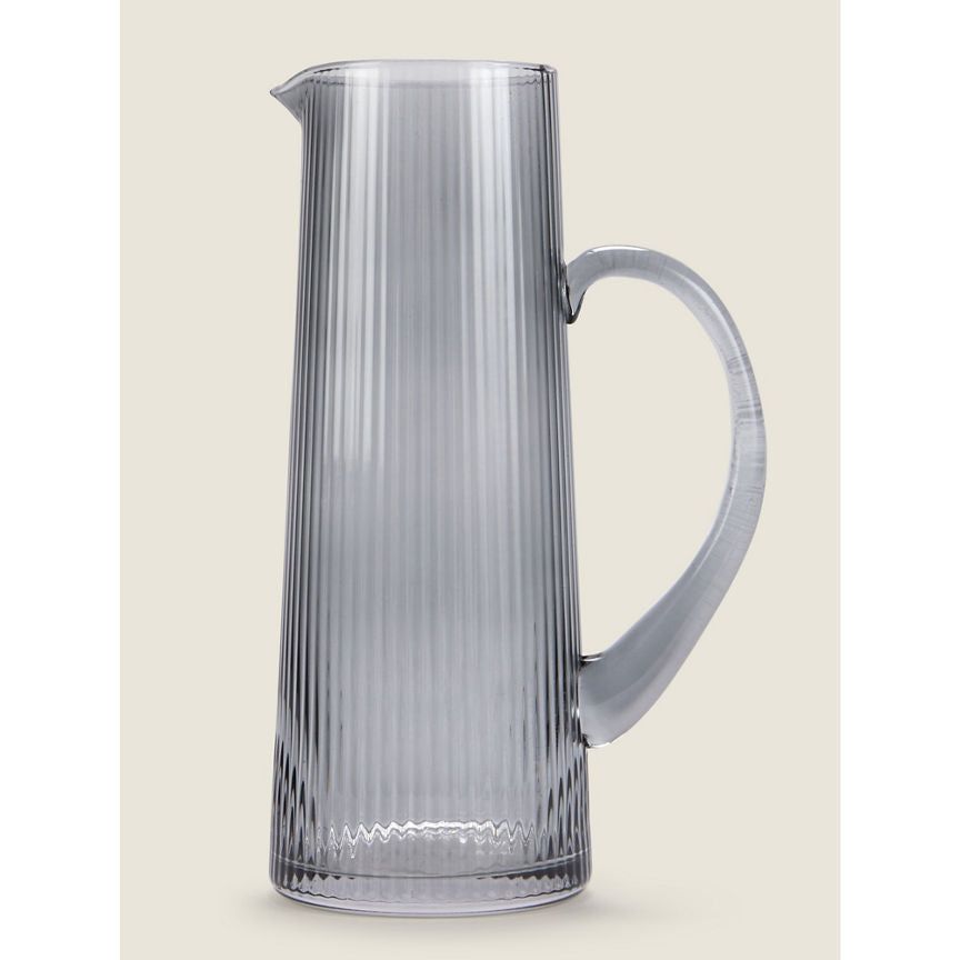 George Home Grey Ribbed Jug