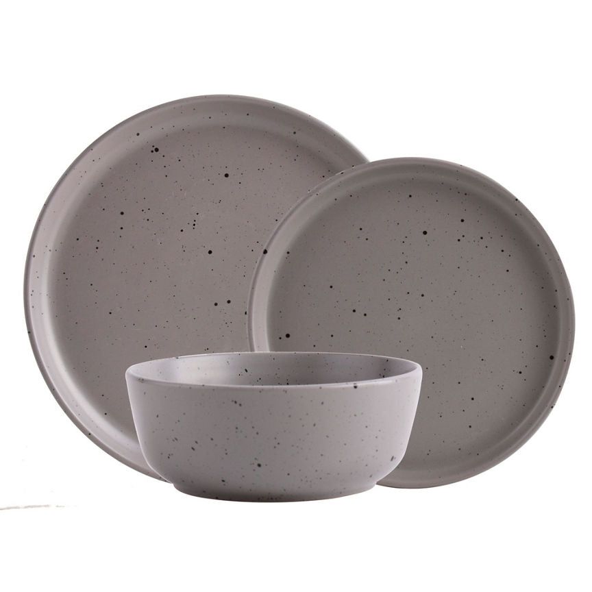 George Home Grey Speckled Dinner Set