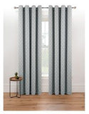 George Home Grey Spotty Eyelet Curtains