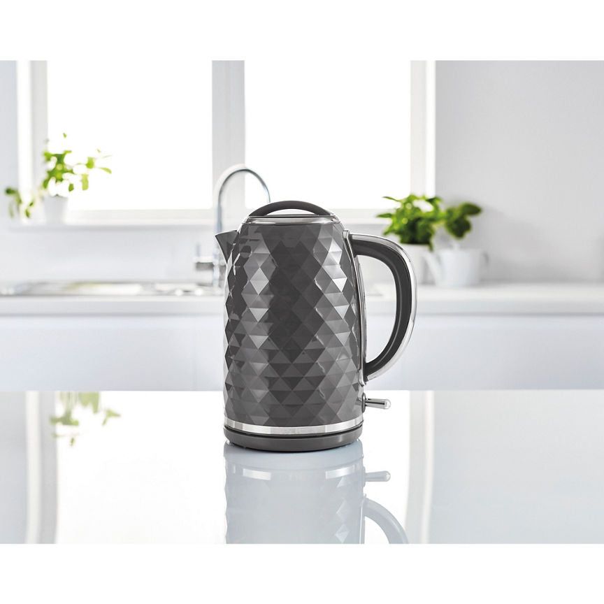 George Home Grey Textured Fast Boil Kettle