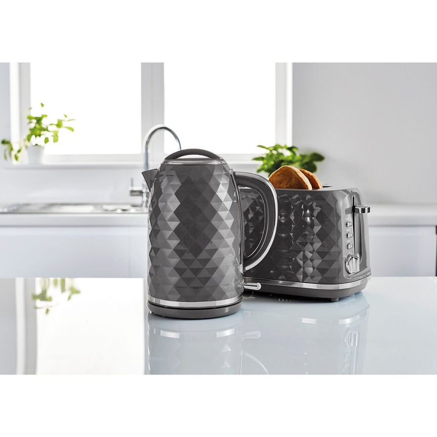 George Home Grey Textured Fast Boil Kettle