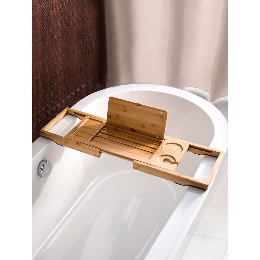 George Home Just Wellness Bamboo Functional Bath Tray