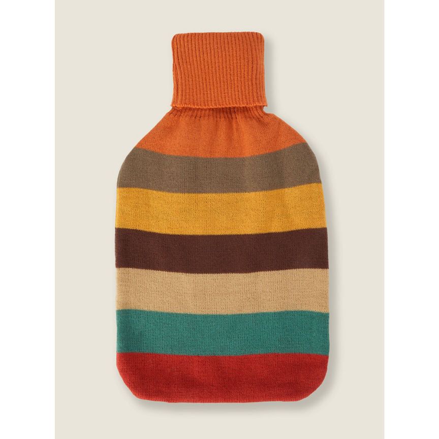 George Home Knitted Stripe Hot Water Bottle