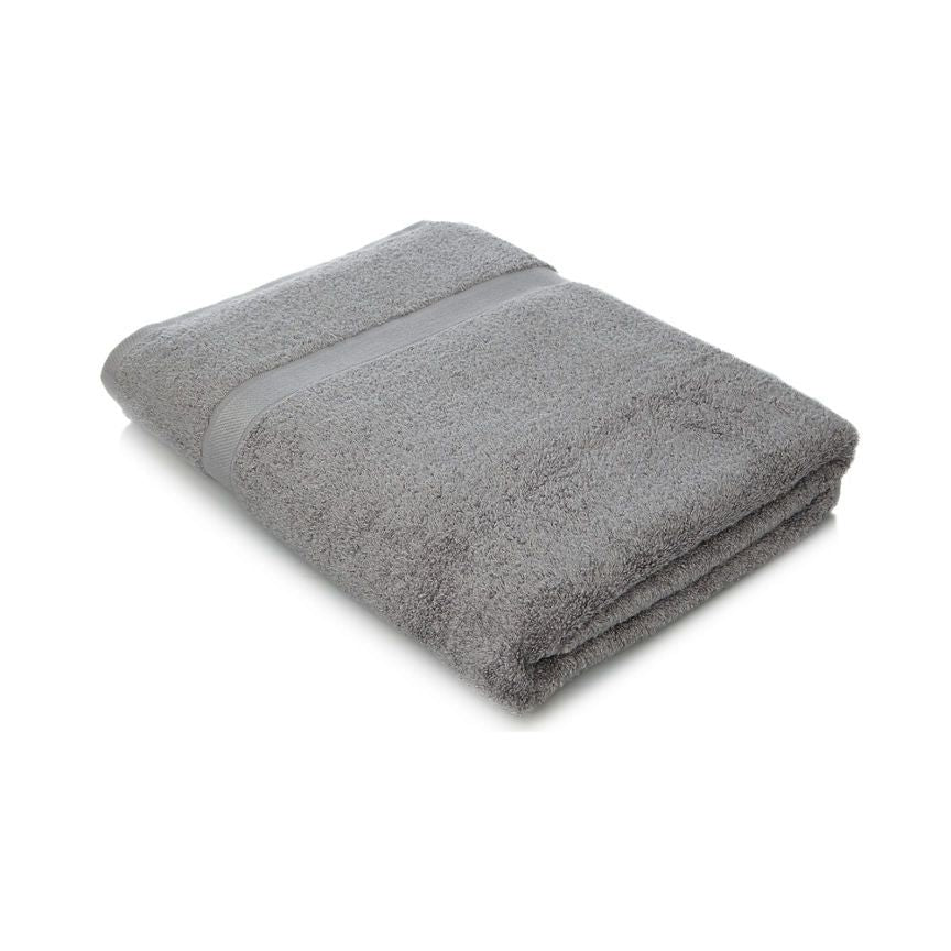 George Home Large Grey Super Soft Cotton Bath Sheet