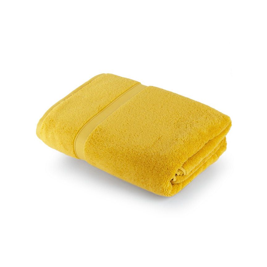 George Home Large Mustard Super Soft Cotton Bath Sheet