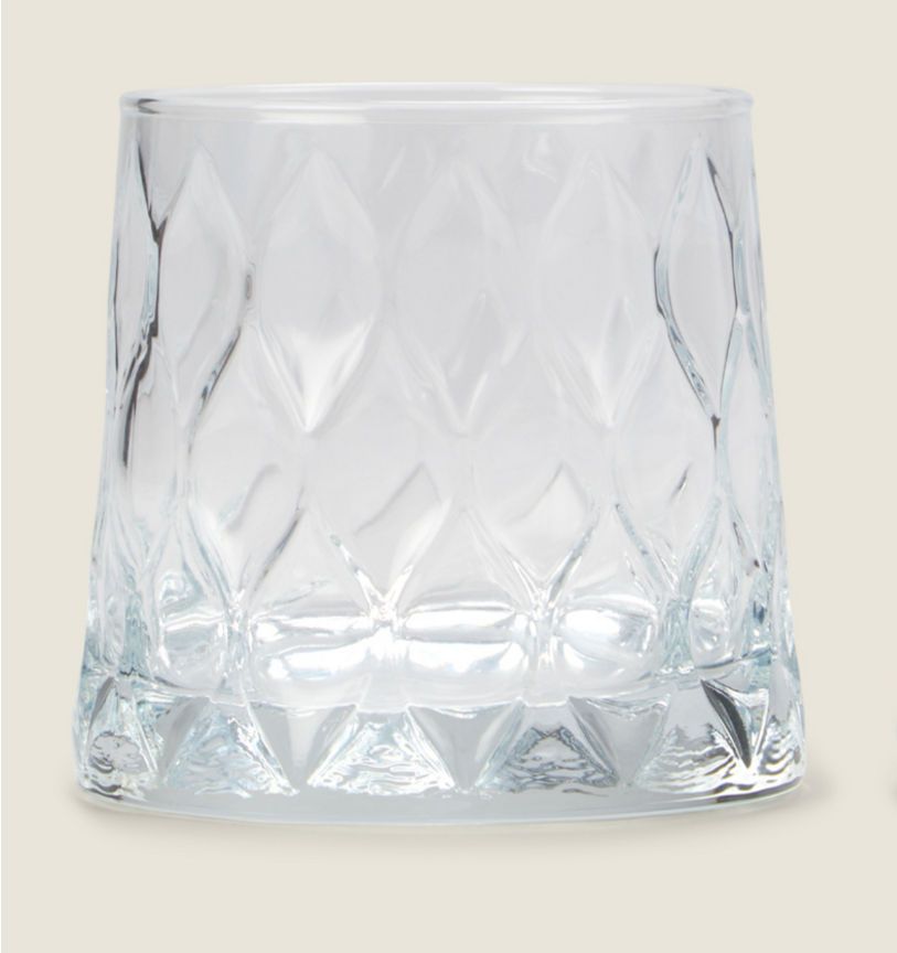 George Home Leafy Textured Glass Tumbler