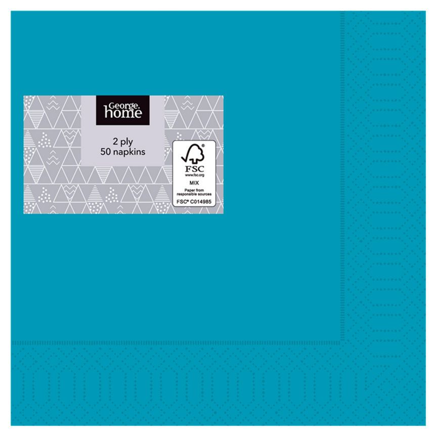 George Home Light Blue 2-Ply Paper Napkins