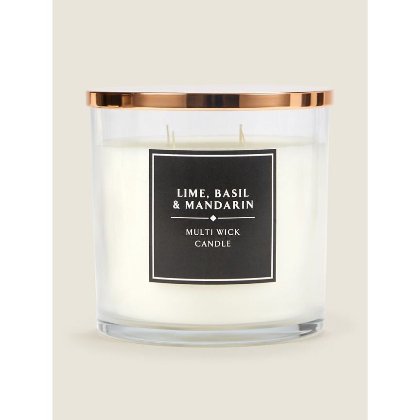 George Home Lime, Basil &amp;amp; Mandarin XL Multiwick Candle