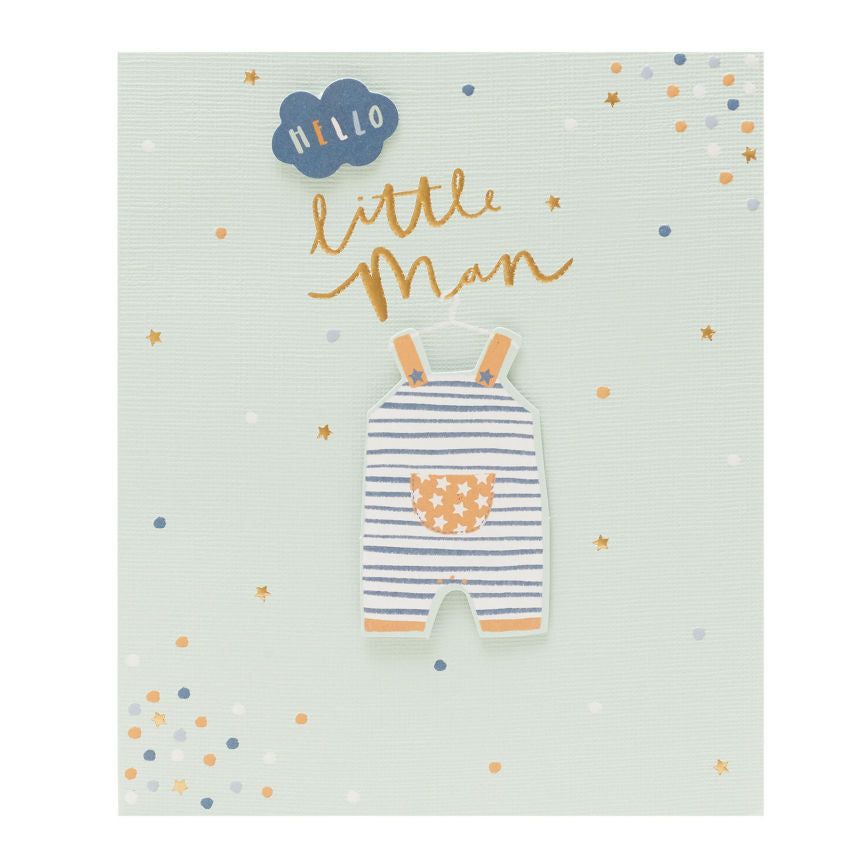 George Home Little Man Birth Congrats Card