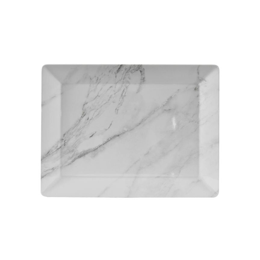 George Home Marble Effect Melamine Serving Platter