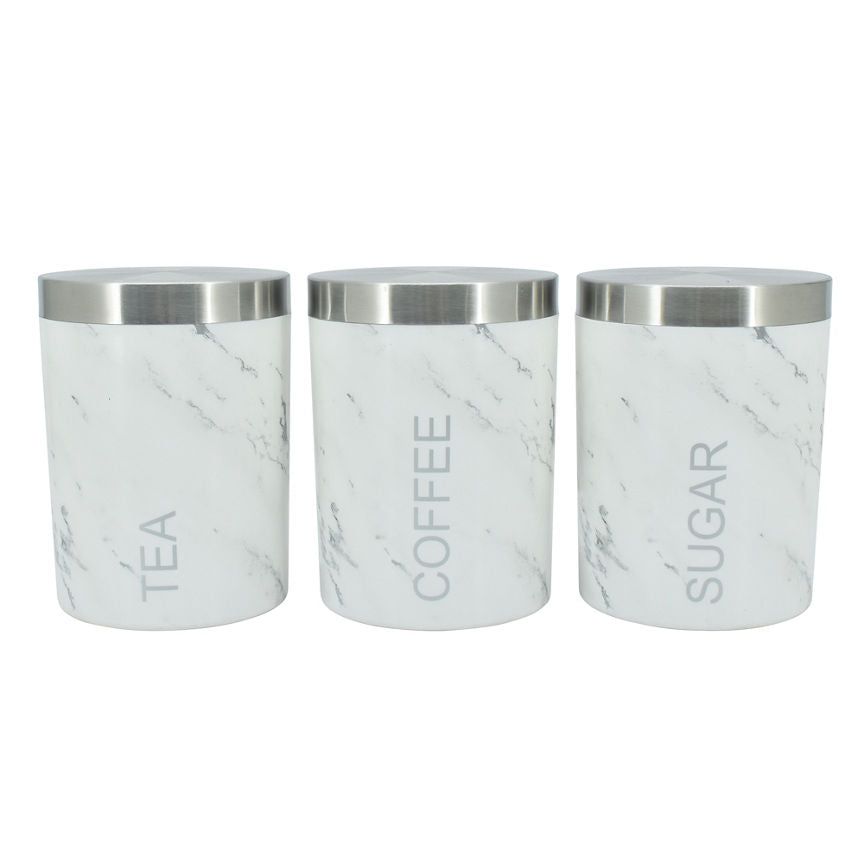 George Home Marble Plastic Canisters