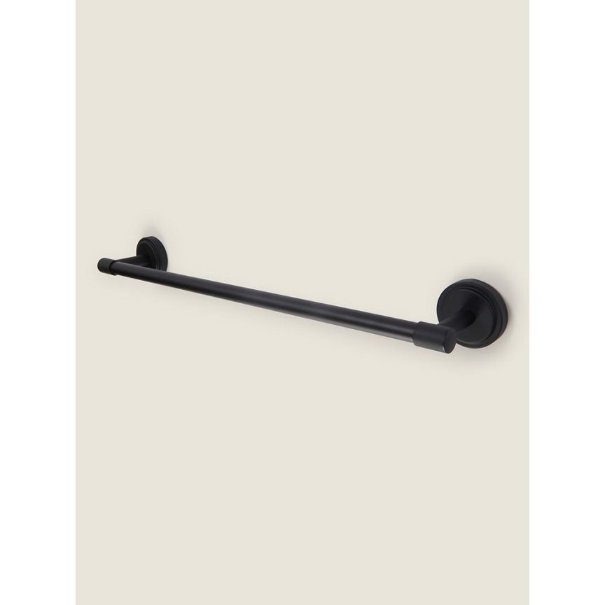 George Home Matte Black Wall Mounted Towel Rail