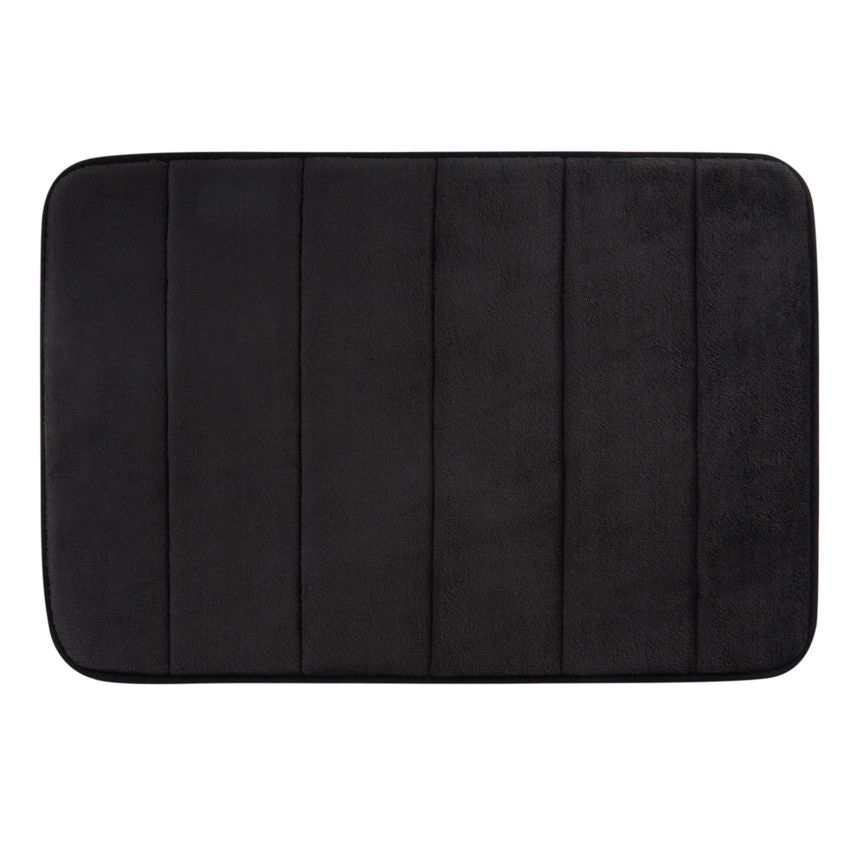 George Home Memory Foam Bath Mat - Black