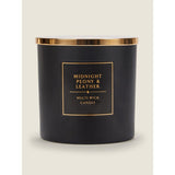 George Home Midnight Peony &amp;amp; Leather XL Multiwick Candle