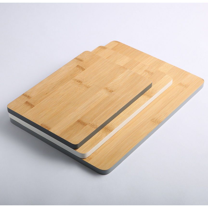 George Home Multi Wooden Chopping Board Set 3-Pack