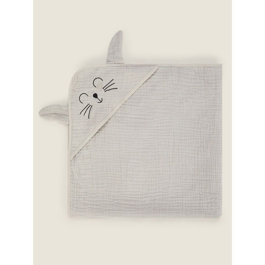 George Home Muslin Hooded Blanket