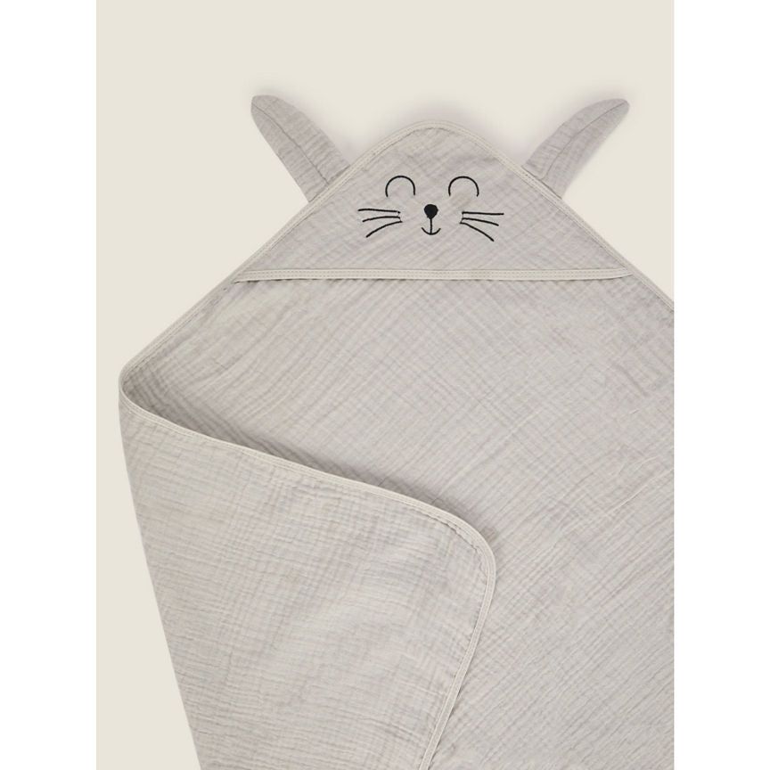 George Home Muslin Hooded Blanket