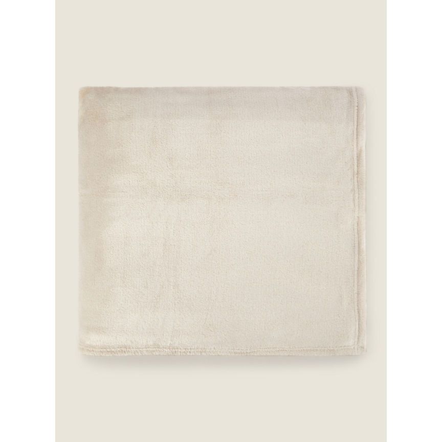 George Home Natural Plain Blanket