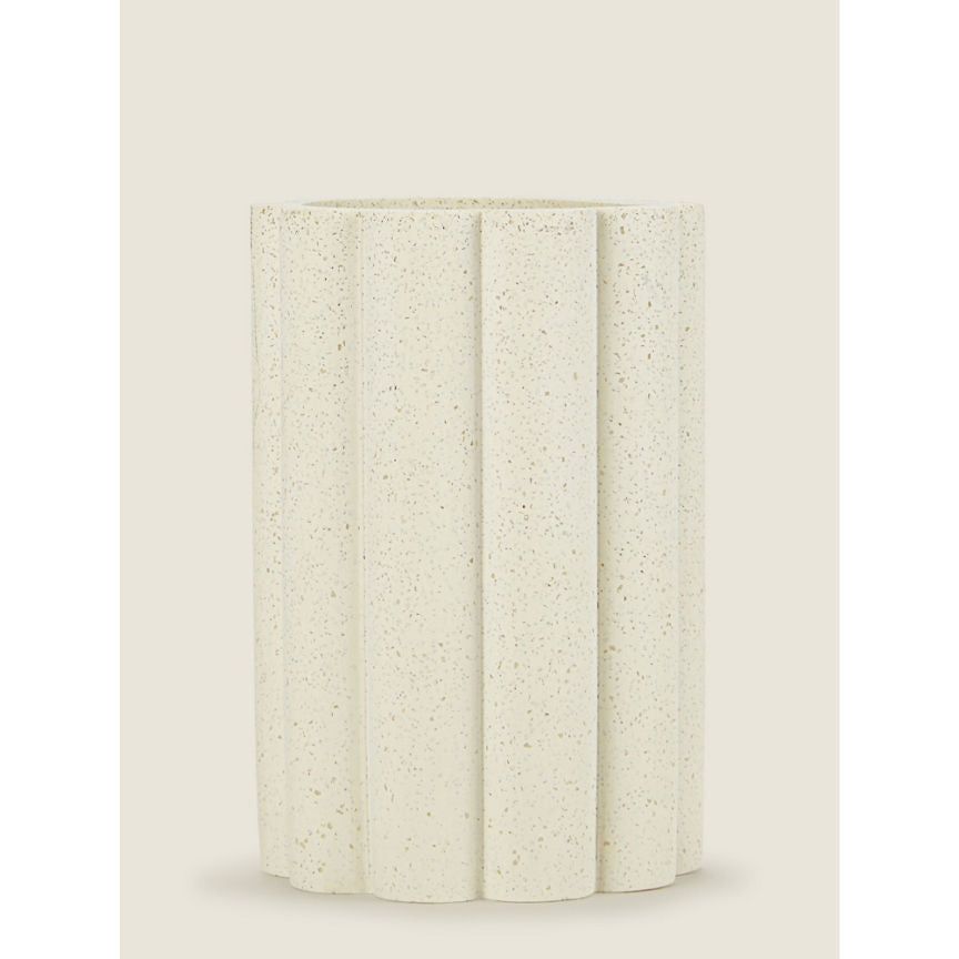 George Home Natural Ribbed Cylinder Tumbler