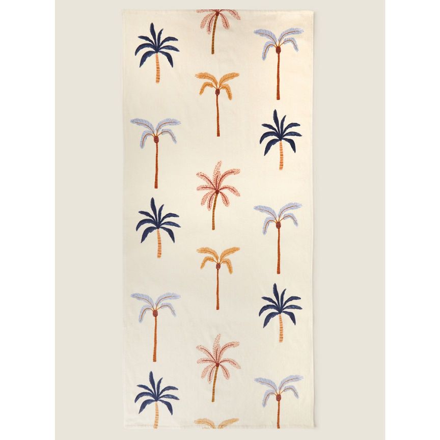 George Home Natural Sandy Tree Print Beach Towel