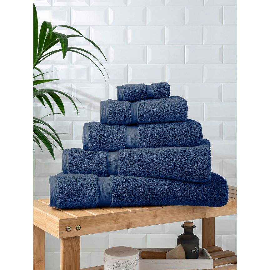 George Home Navy Super-Soft Cotton Bath Sheet