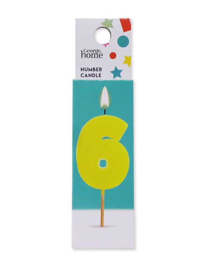 George Home Number Candle 6