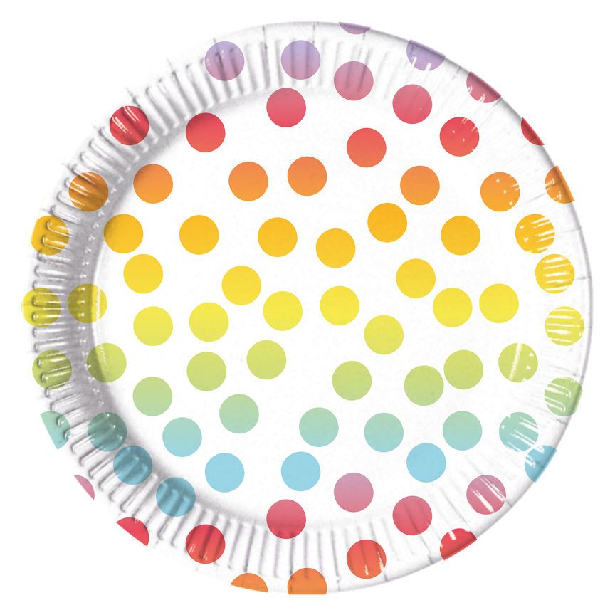 George Home Ombre Spots Paper Plates