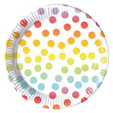 George Home Ombre Spots Paper Plates