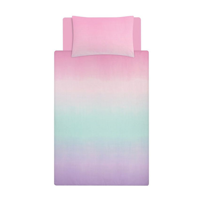 George Home Ombre Tie Dye Reversible Duvet Set - Single