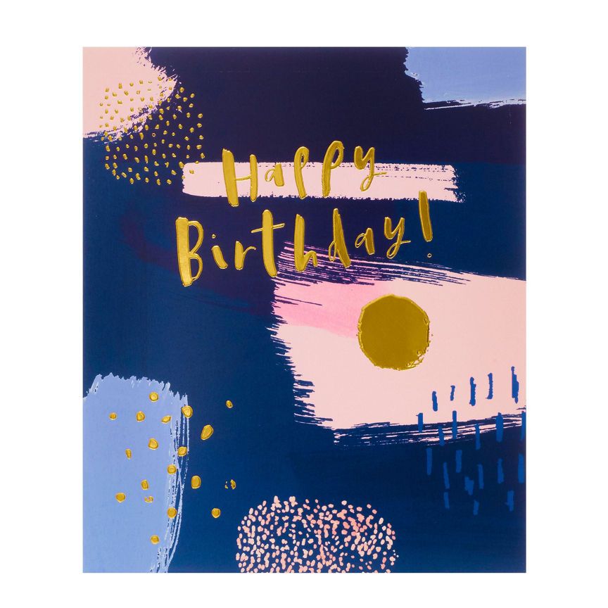 George Home Painted Pastels Birthday Card