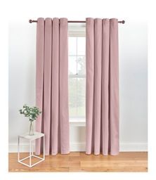 George Home Pink Eyelet Curtains