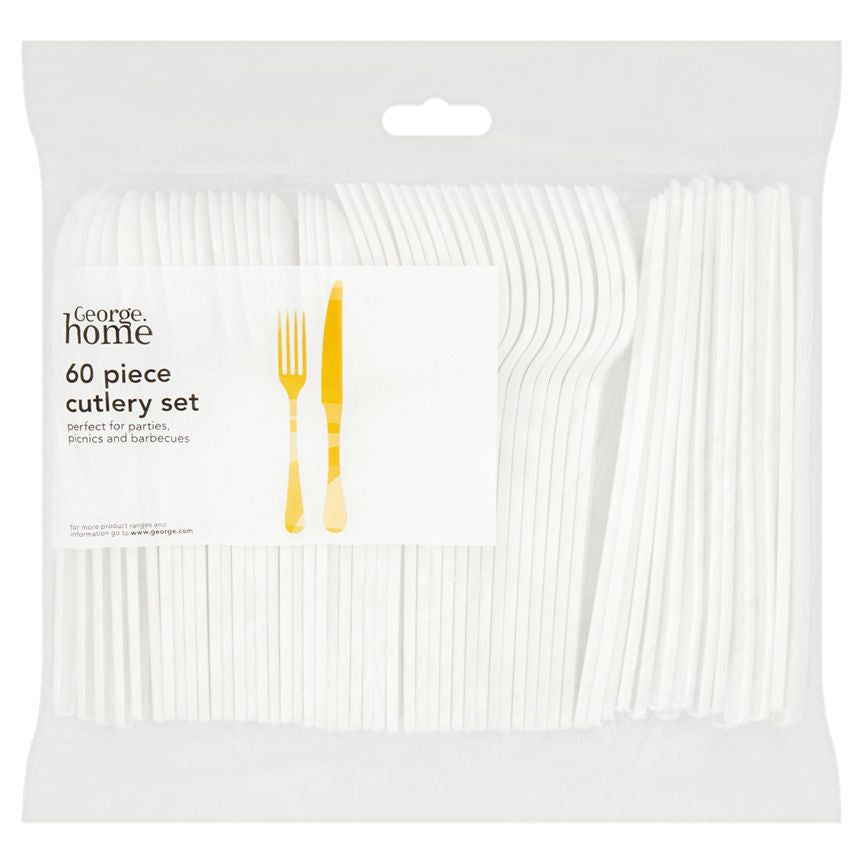 George Home Plastic Cutlery Set