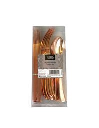 George Home Rose Gold Plastic Cutlery