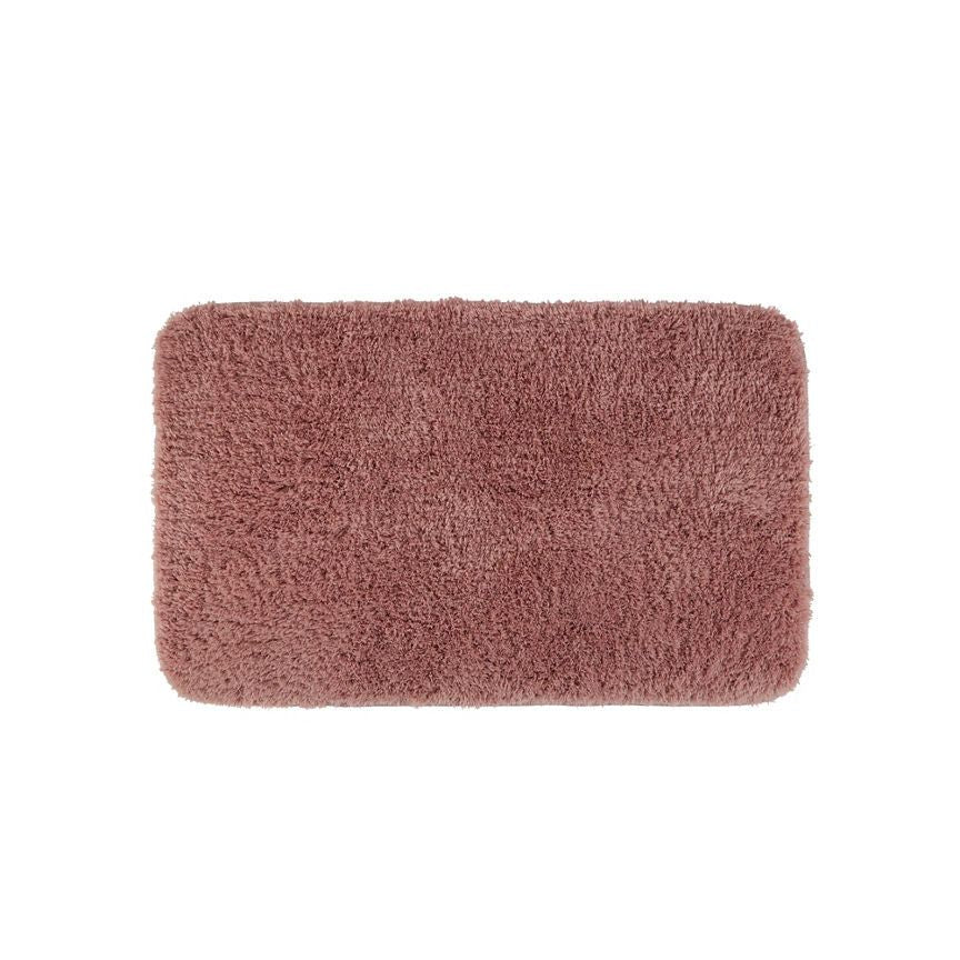 George Home Rubber Backed Bath Mat Dusky Pink