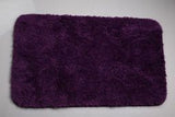 George Home Rubber Backed Bath Mat Purple