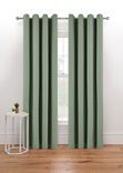 George Home Sage Plain Eyelet Curtains