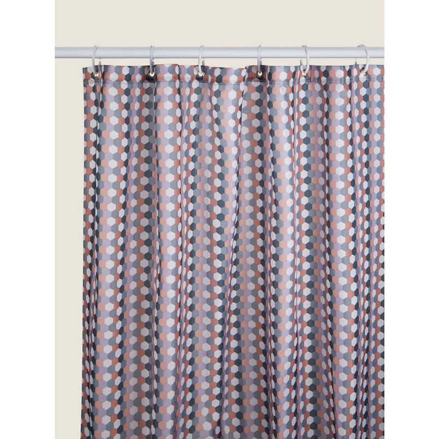 George Home Serenity Multi Dot Shower Curtain