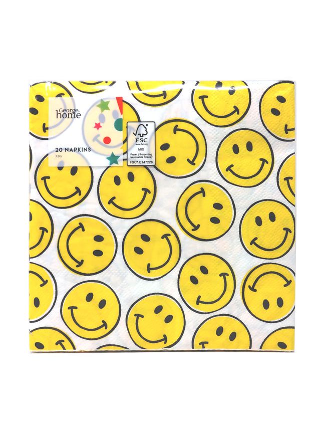 George Home Smiley Face Napkins