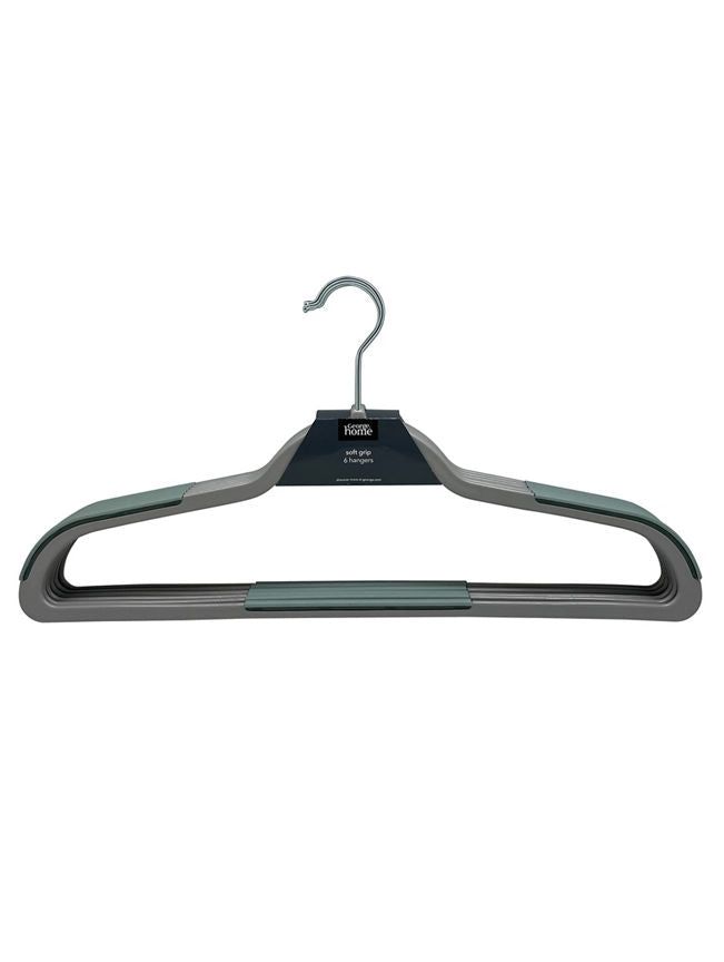 George Home Soft Grip Hangers 6pk