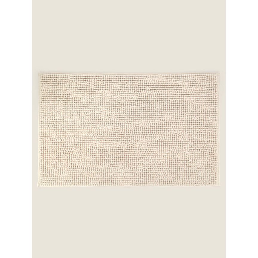 George Home Solid Chenille Bath Mat - Stone