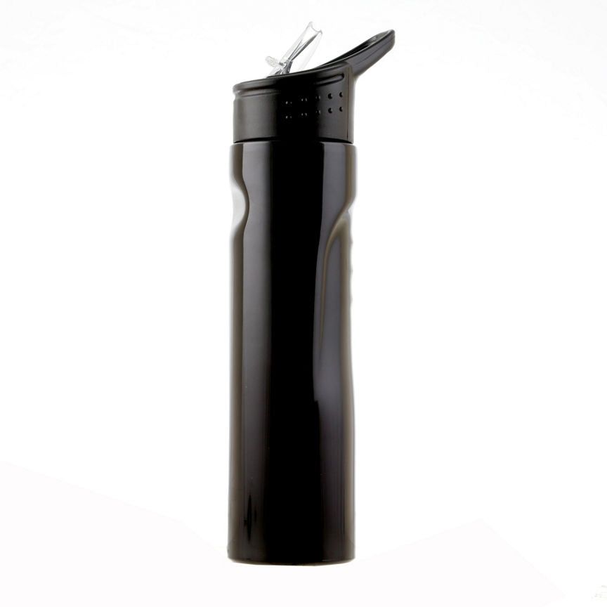 George Home rozsdamentes acél szippantásos flakon fekete 700ml