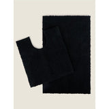 George Home Super Soft Cotton Bath Mat - Black