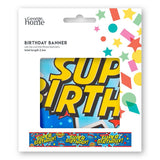 George Home Superhero Birthday Banner