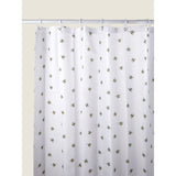 George Home White Bee Shower Curtain